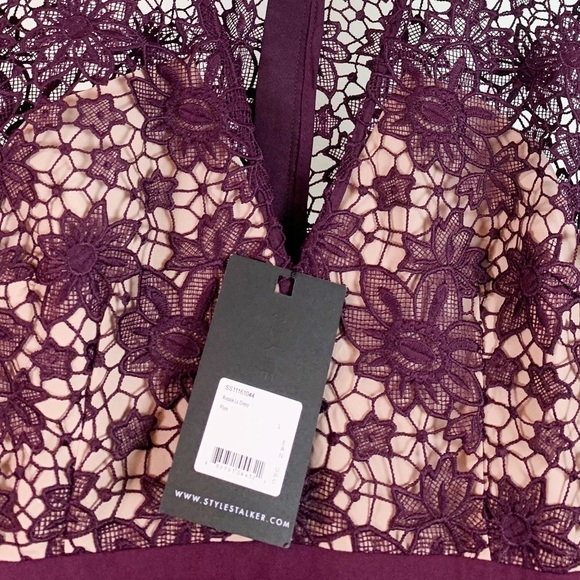 NWT Stylestalker REVOLVE Rosalie Lace Embroidered Bodice Fit & Flare Mini Dress - Picture 6 of 8